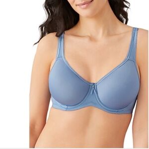 Wacoal Basic Beauty Full-Figure Spacer Underwire T-Shirt Bra Blue Size 32D NWT